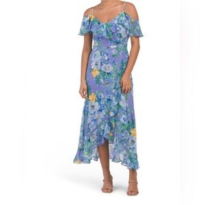 NWT London Times floral wrap dress